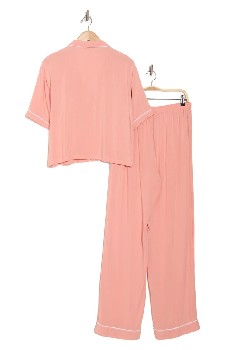 Ciana Challis Button-Up Top & Pants Pajamas