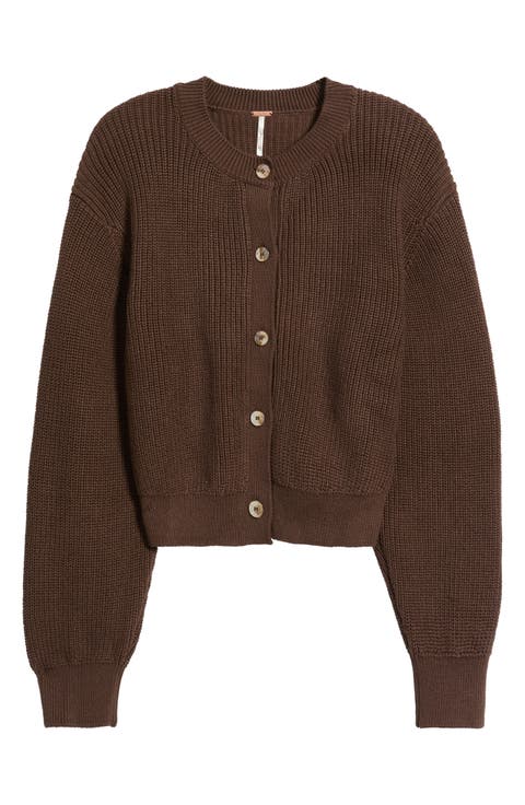 Vienna Rib Button Front Cardigan