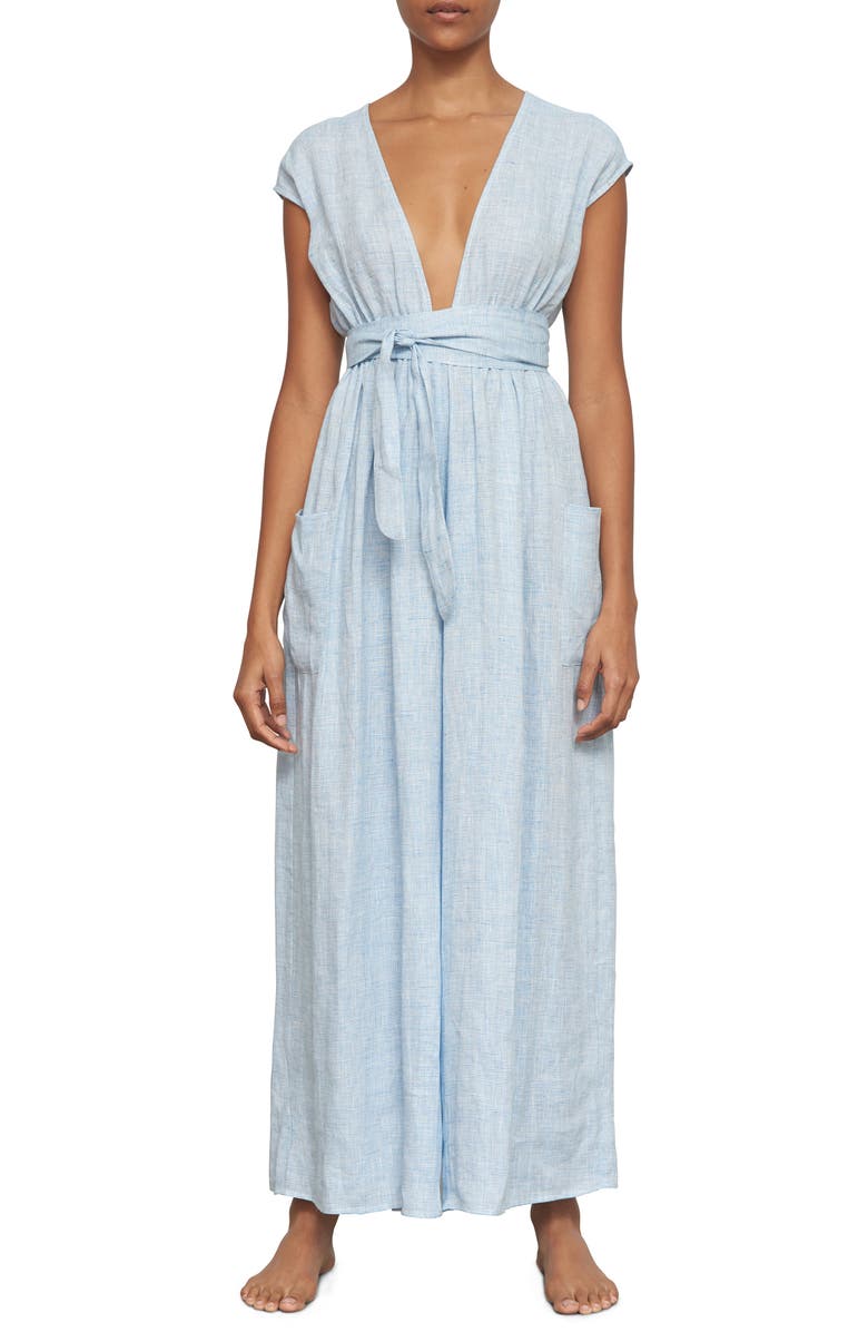 Mara Hoffman Whitney Organic Cotton Cover-Up Jumpsuit, Main, color,