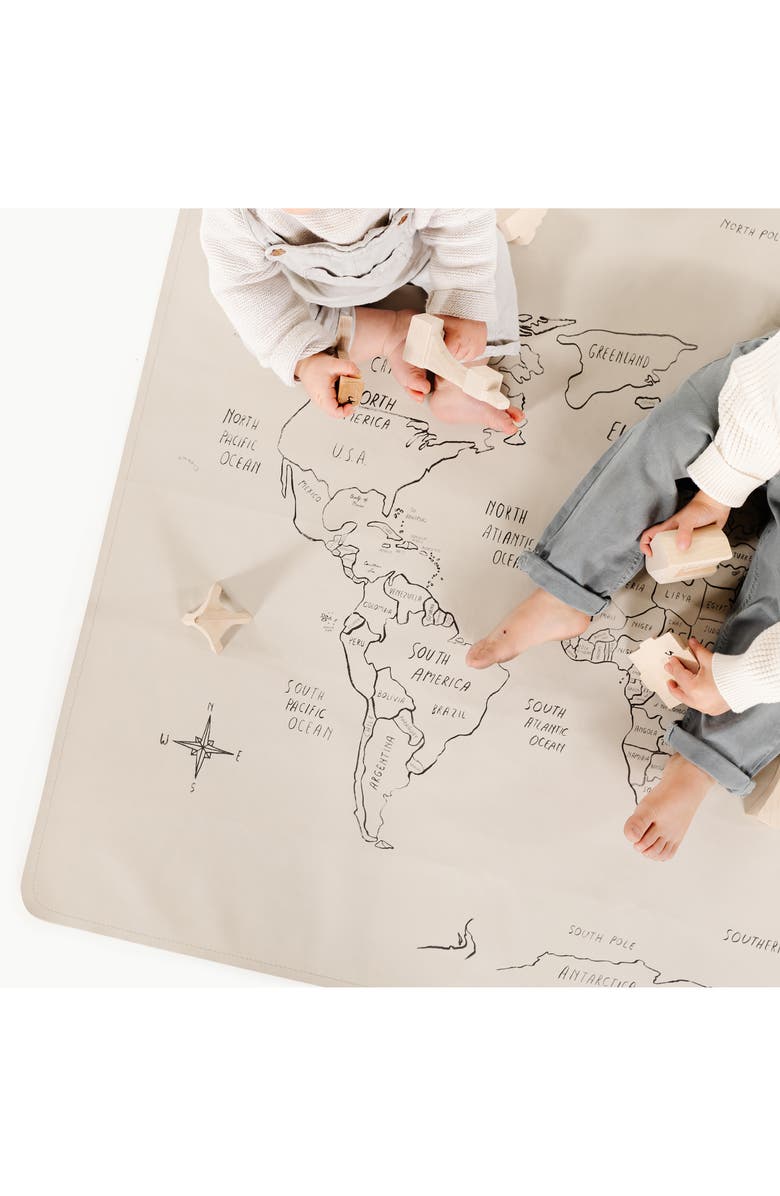 GATHRE World Map Tapestry, Alternate, color,