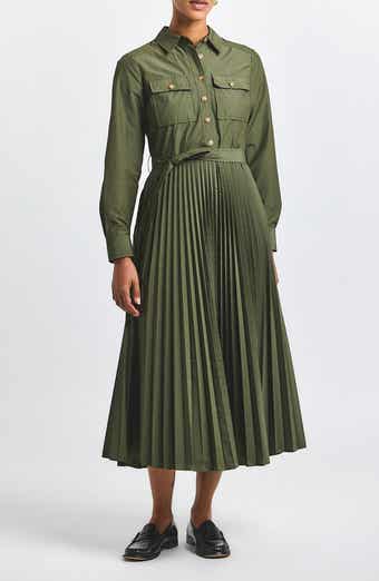 Kenza Pleated Shirtdress