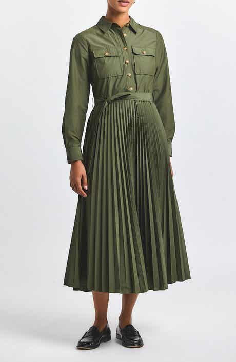 Kenza Pleated Shirtdress