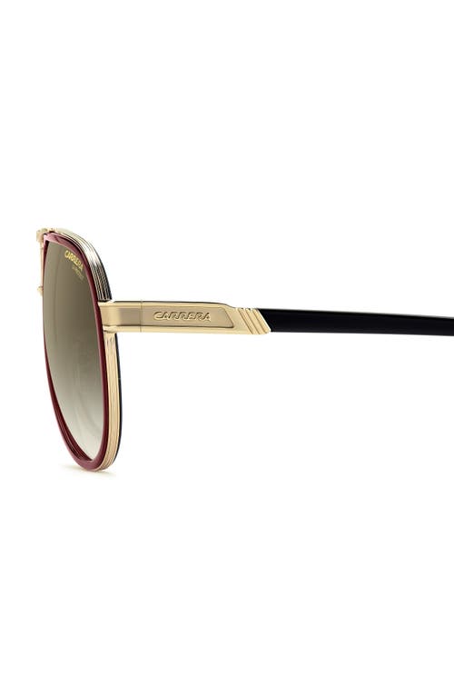 Carrera Eyewear 61mm Gradient Pilot Sunglasses