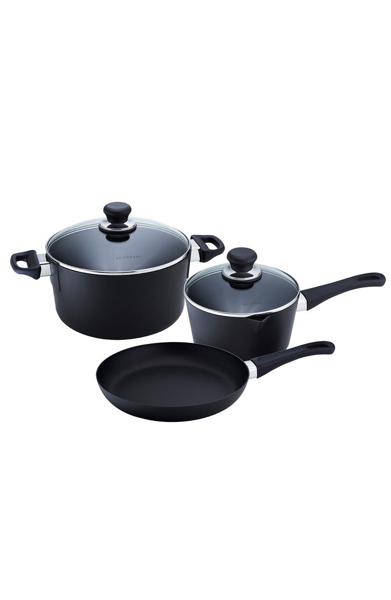 Scanpan Classic 5 Piece Nonstick Cookware Set, Main, color, Black