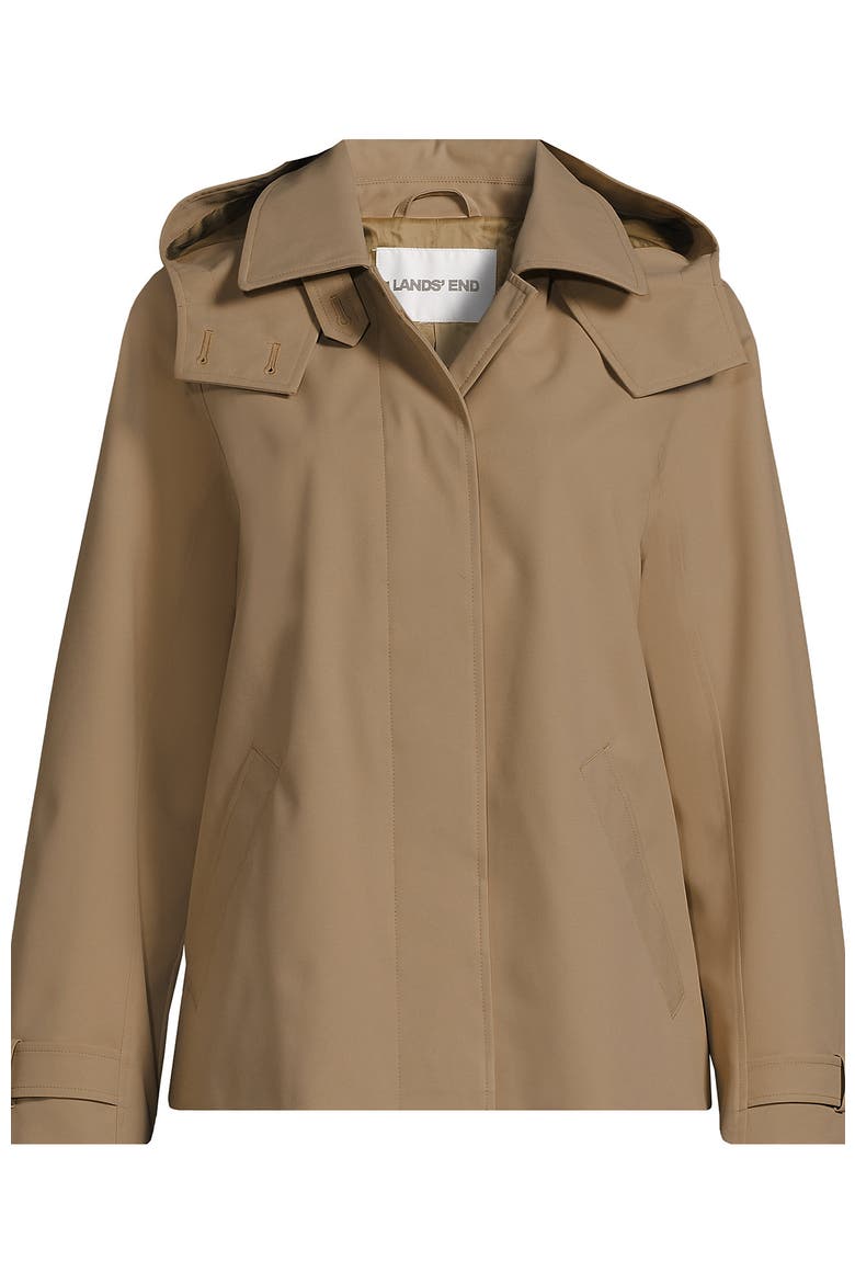 Womens Squall Waterproof Hooded Short Mac Jacket, Alternate, color, Desert Tan