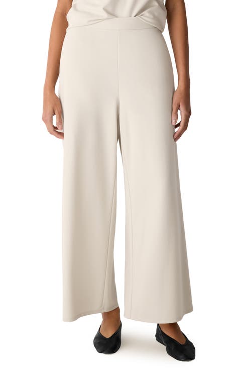 Ponte Wide Leg Pants (Regular 
Petite)