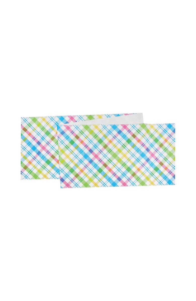 C&F Home Spring Easter Blossom Plaid Printed Table Runner 13" x 72", Main, color, Yellow
