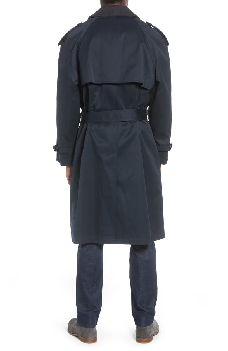 Hart Schaffner Marx Barrington Classic Fit Cotton Blend Trench Coat, Alternate, color,
