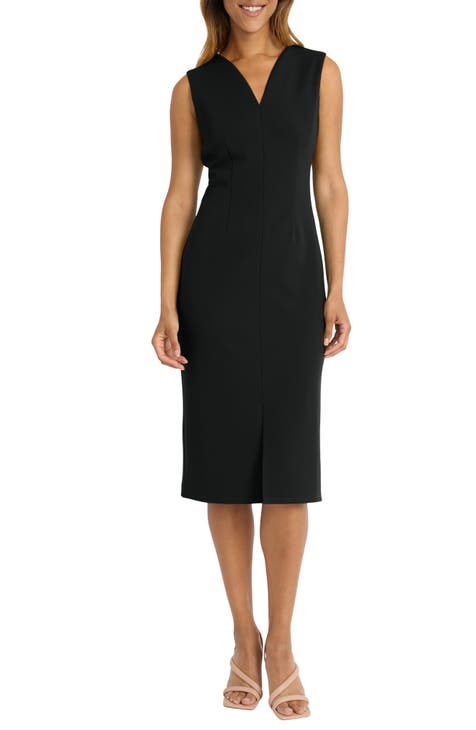 V-Neck Sheath Dress