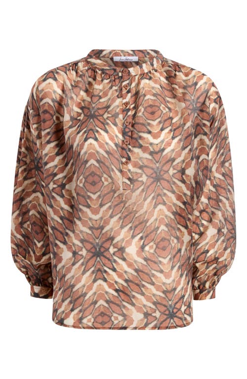 Sam Edelman Print Top In Brown