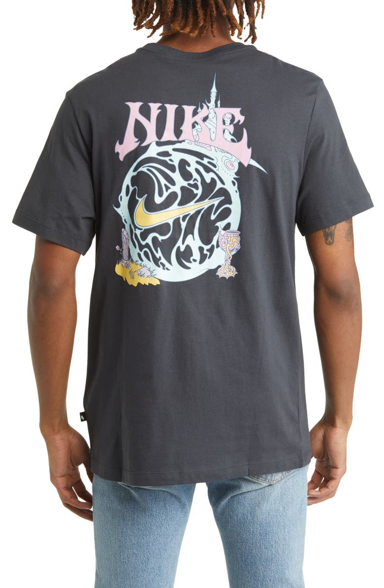 Nike Fantasy Graphic Tee, Alternate, color, Anthracite