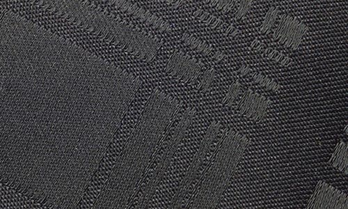 Calvin Klein Tonal Plaid Tie In Black
