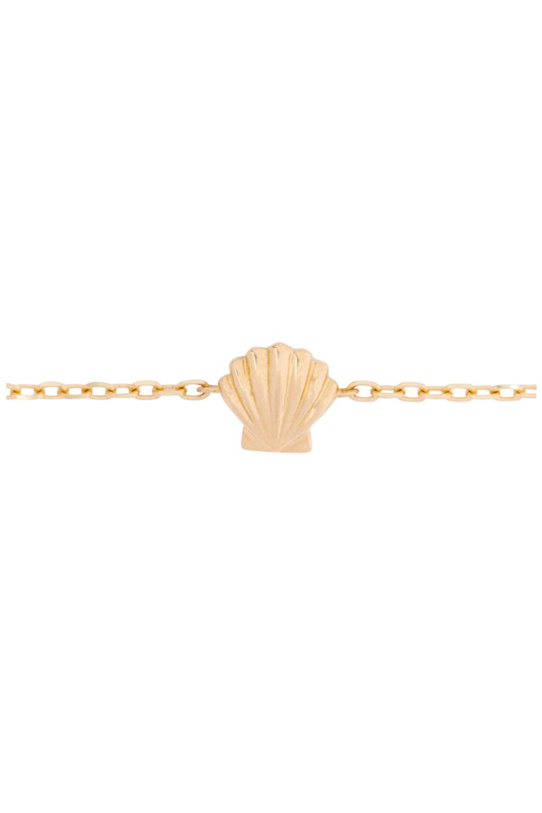 Shell Bracelet, Main, color, YELLOW GOLD