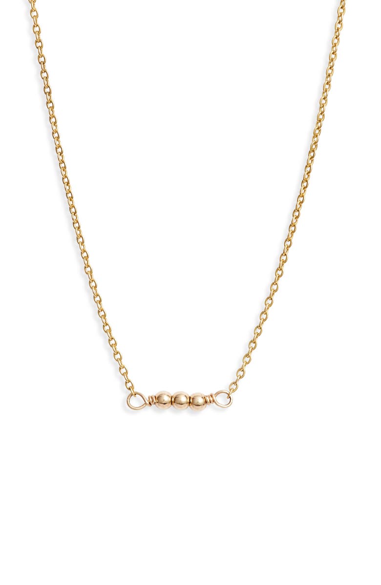 Nashelle Muse Dotted 14K-Gold Fill Necklace, Main, color, 