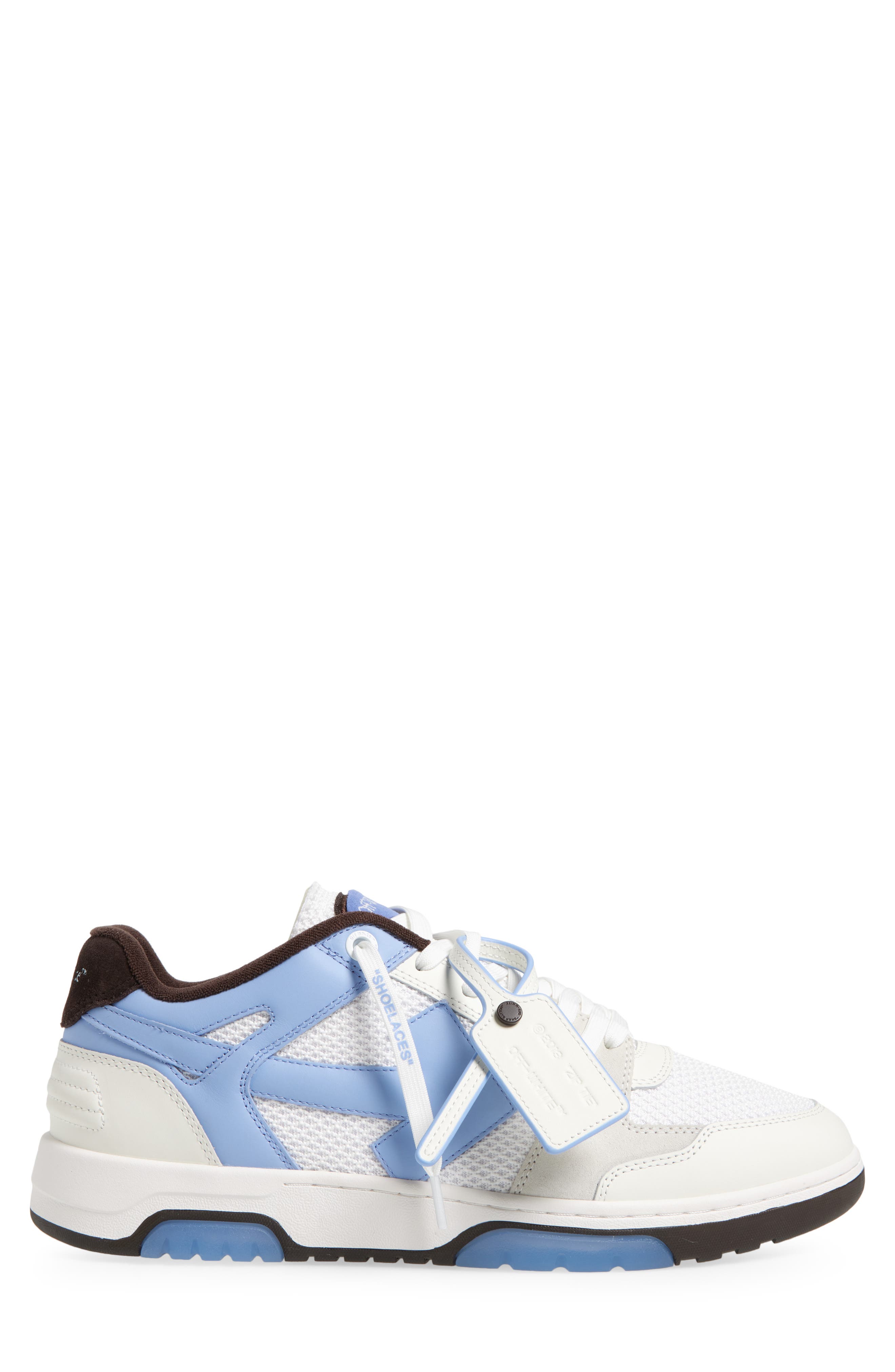 Off-White Slim Out of Office Low Top Sneaker, Alternate, color, Dusty Blue - White