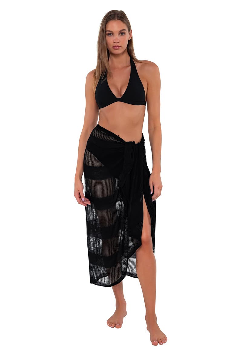 Paradise Cover-up Pareo, Main, color, Black