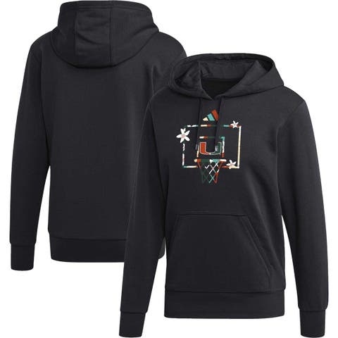 Men's adidas Black Miami Hurricanes Honoring Black Excellence Pullover Hoodie