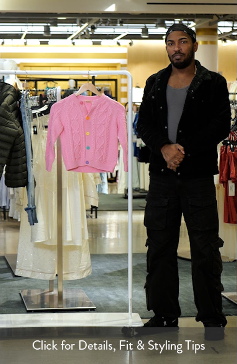 Kids' Cable Cotton Cardigan, sales video thumbnail