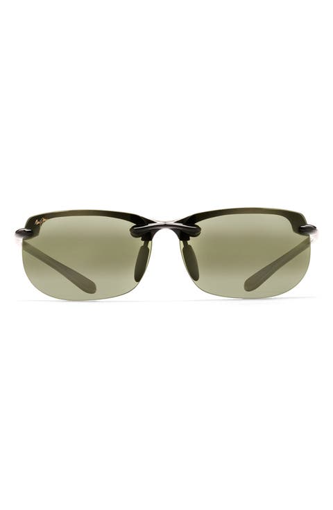Banyans 70mm Polarized Rectangle Sunglasses