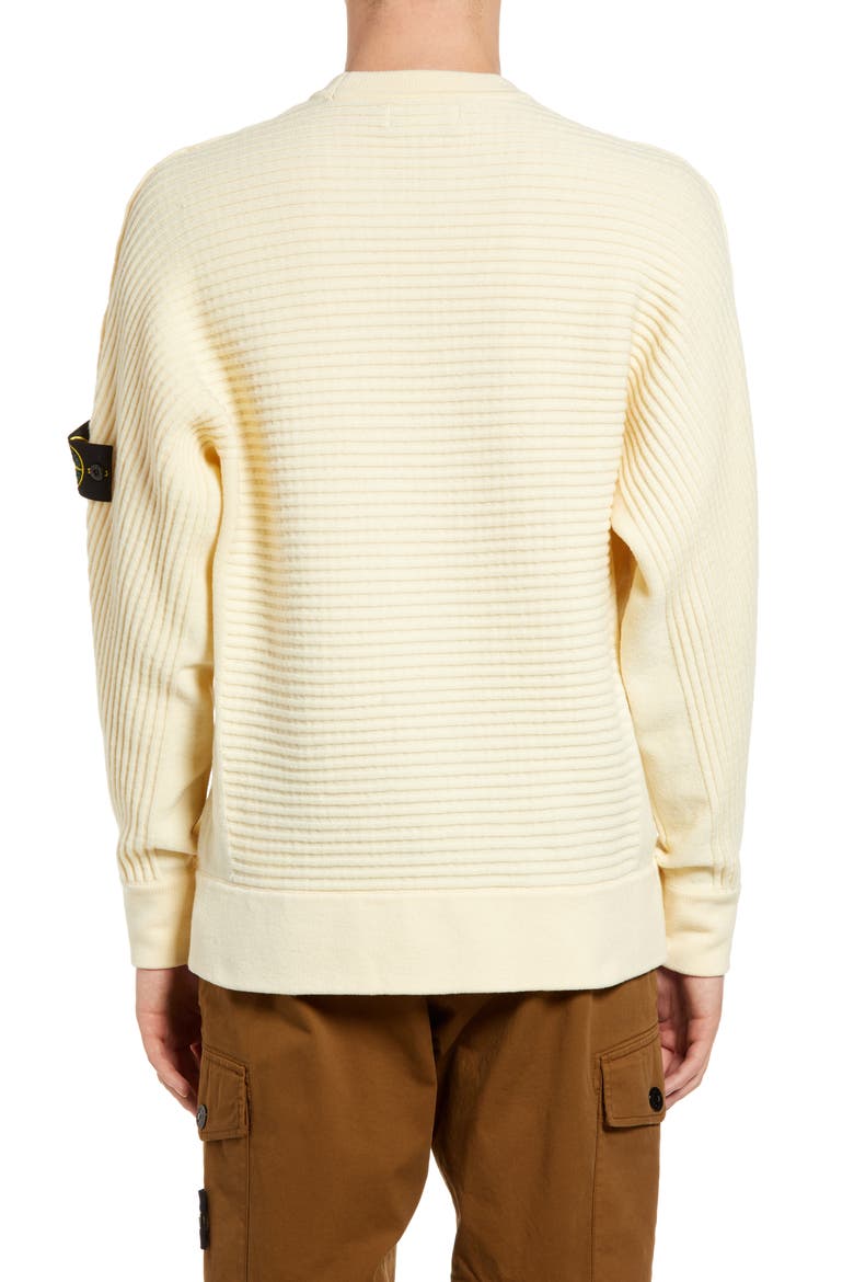 Logo Patch Slim Fit Knit Sweater, Alternate, color, BUTTER