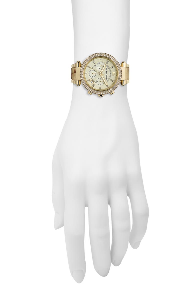 'Parker' Chronograph Watch, 39mm, Alternate, color, GOLD/ HORN