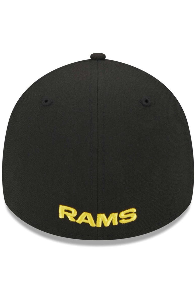 New Era Men's New Era Black Los Angeles Rams  Main 39THIRTY Flex Hat, Alternate, color, 