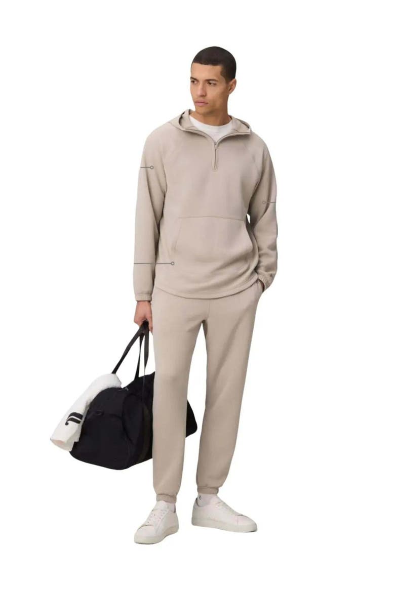 The GridTech Quarter Zip Hoodie, Alternate, color, Brutalist Khaki