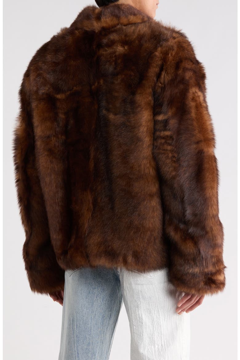 Genuine Shearling Jacket, Alternate, color, BROWN