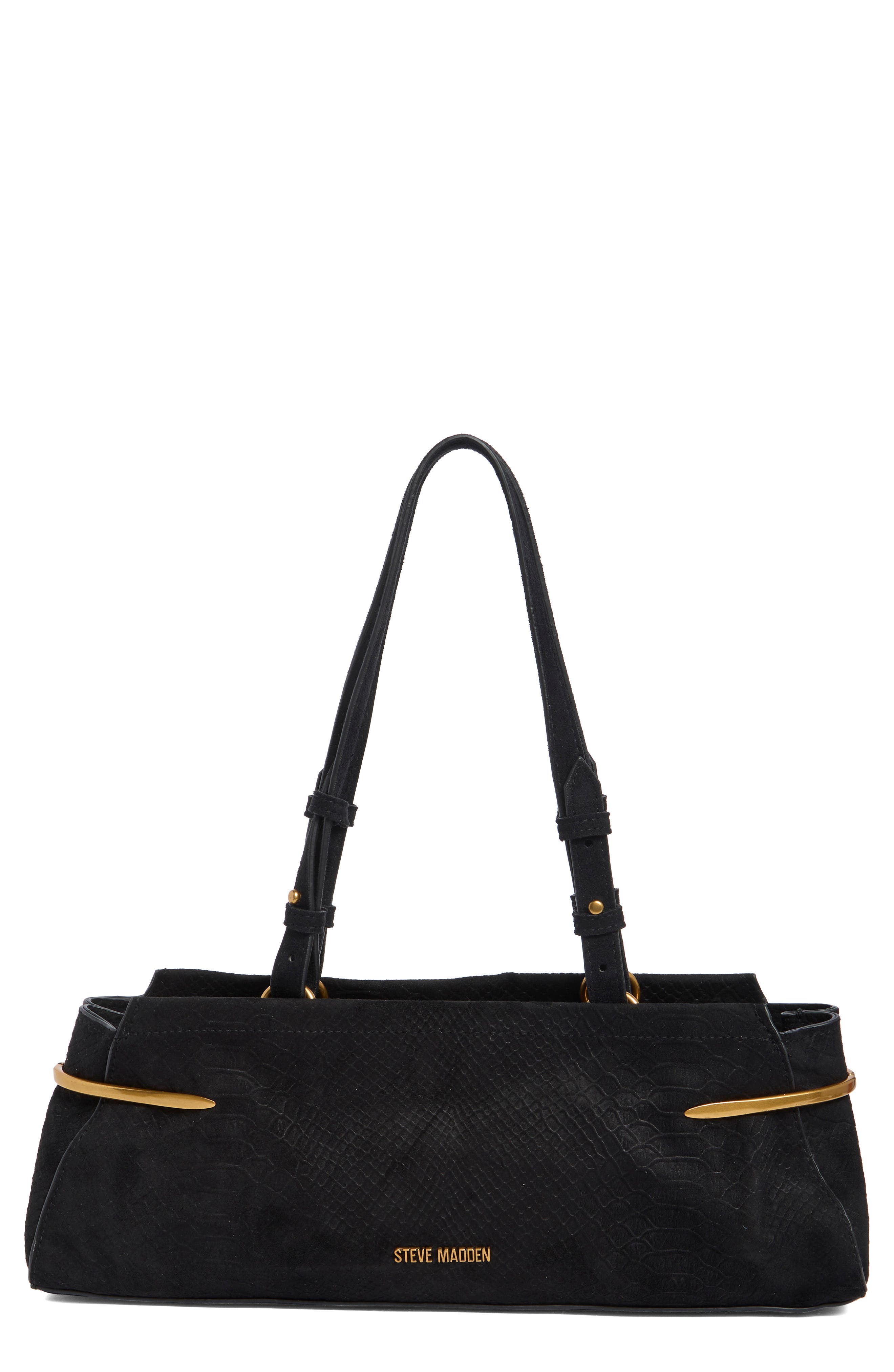 BLACK SNAKE EMBOSS SUEDE