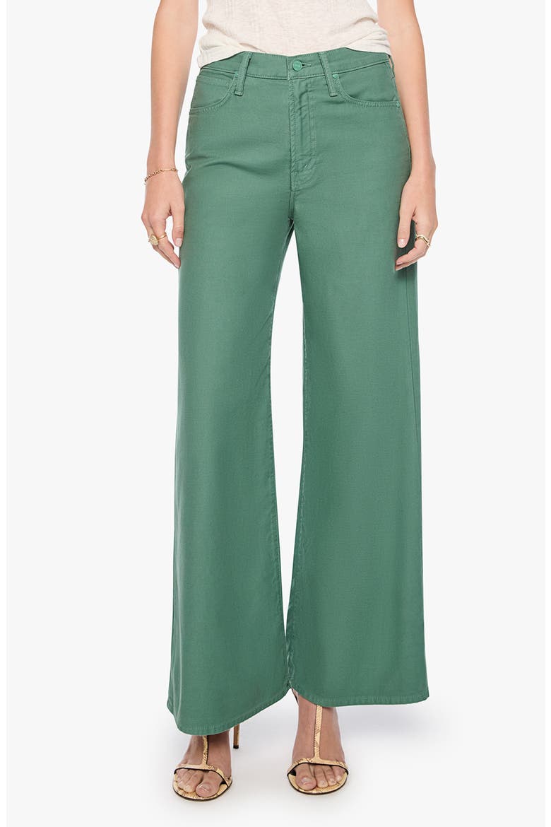 The Ditcher Roller Zip Skimp High Waist Wide Leg Jeans, Main, color, DARK IVY