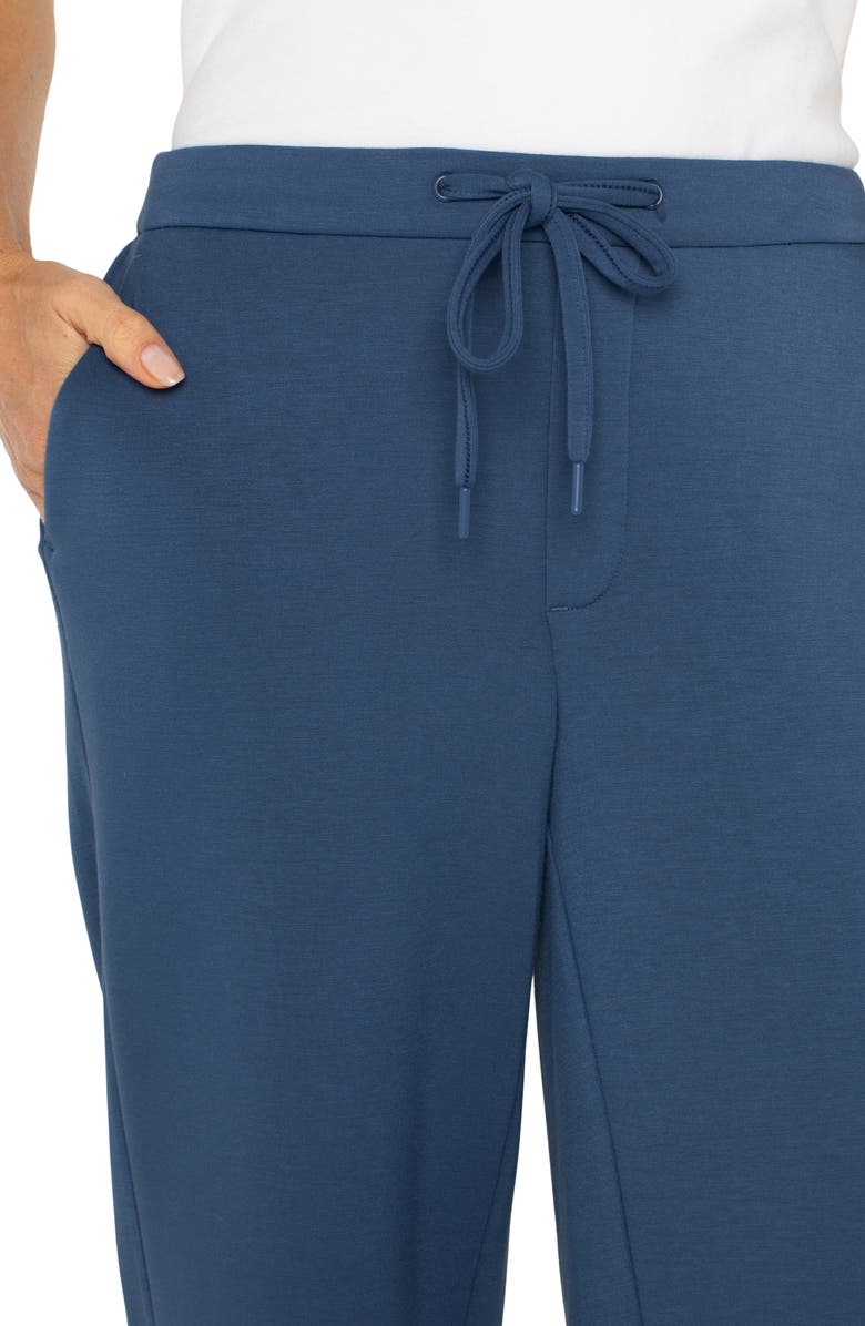 Liverpool Los Angeles Crop Wide Leg Sweatpants, Alternate, color, Prussian Blue