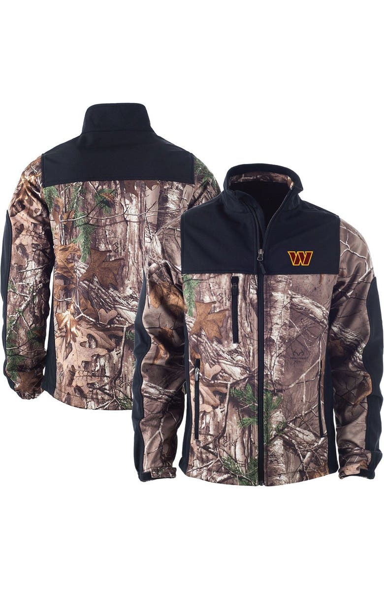 DUNBROOKE Men's Dunbrooke Realtree Camo Washington Commanders Hunter Softshell Full-Zip Jacket, Main, color, Realtree Camo