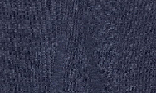 Johnston & Murphy Vintage Slub Modal Blend Johnny Collar Polo In Navy