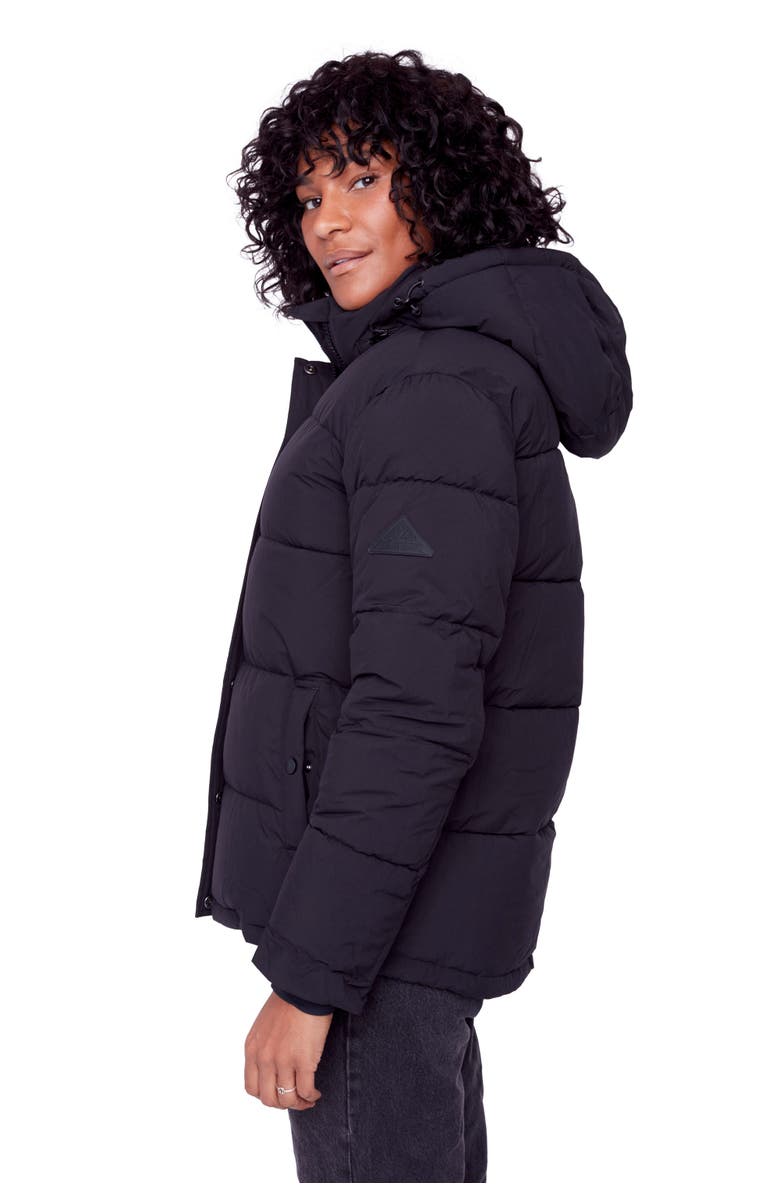 Alpine North FORILLON - Vegan Down Short Quilted Puffer Jacket, Alternate, color, Black