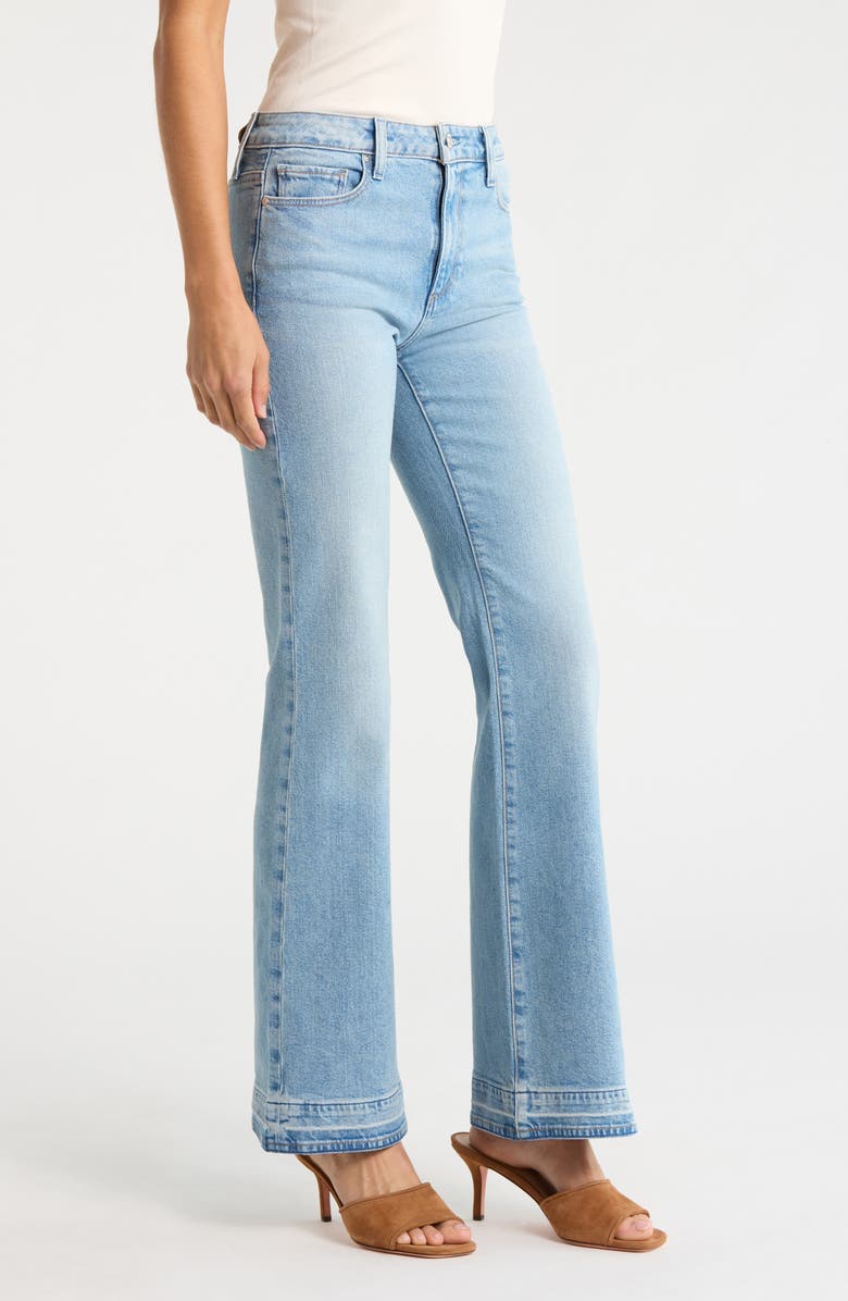 PAIGE Sofia Release Hem Flare Jeans, Alternate, color, Touring