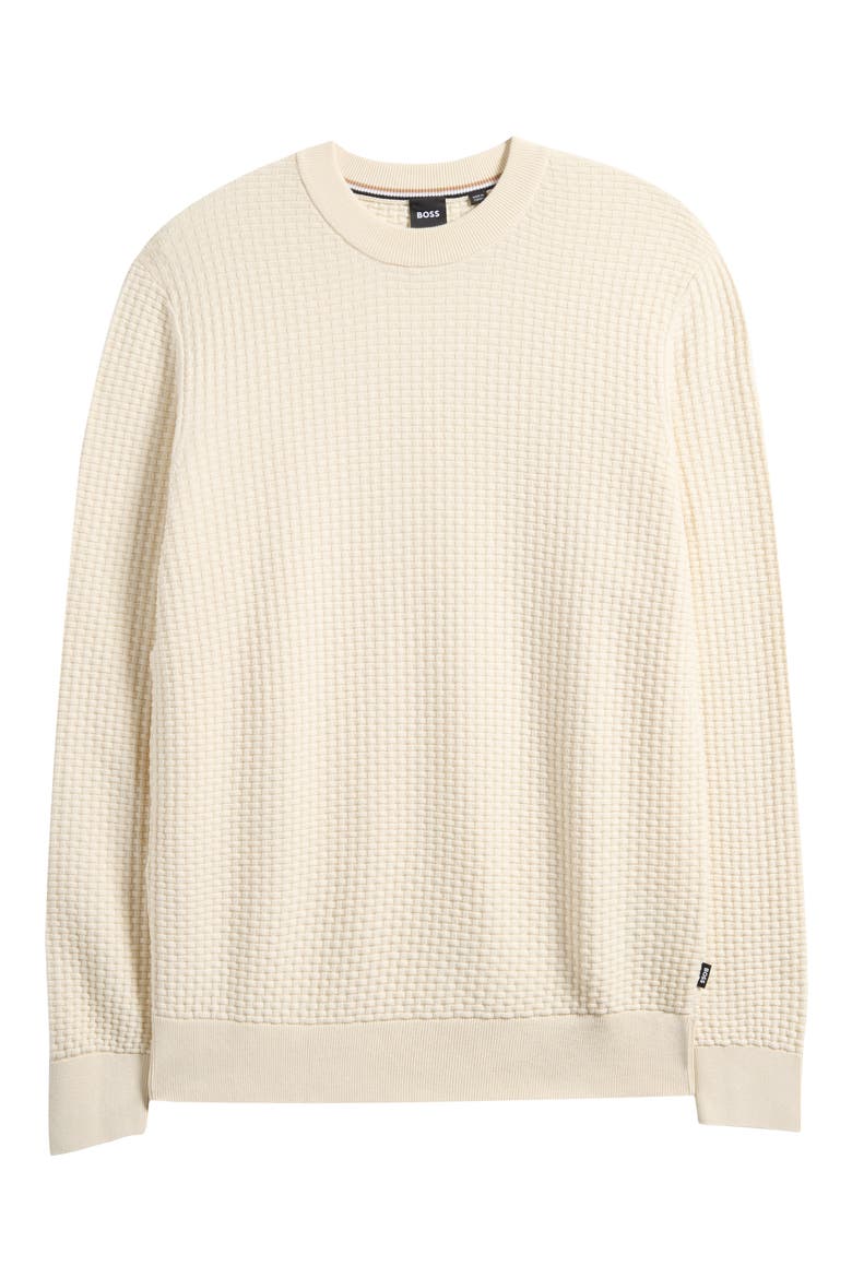 Imberto Textured Sweater, Alternate, color, OPEN WHITE
