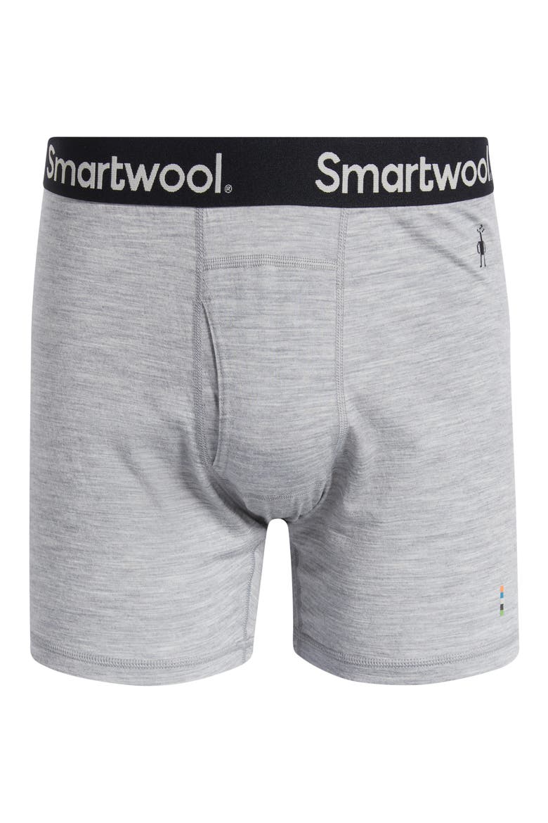 Merino Wool Blend Boxer Briefs, Alternate, color, LIGHT GRAY HEATHER