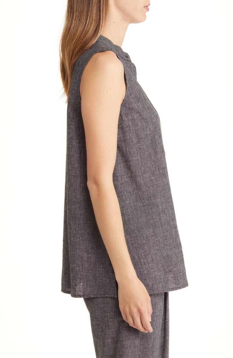 Eileen Fisher Longline Hemp & Organic Cotton Button-Up Shirt, Alternate, color, 