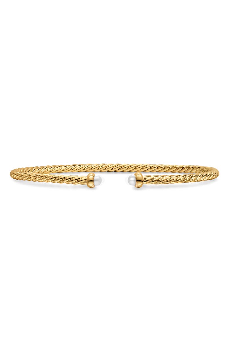 David Yurman Micro Cablespira<sup>®</sup> Flex Bracelet, Main, color, Pearl