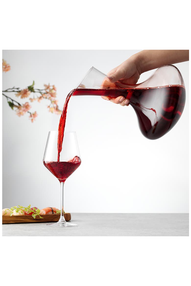 Layla Crystal Red Wine Glasses - Set of 8, Alternate, color, CLEAR