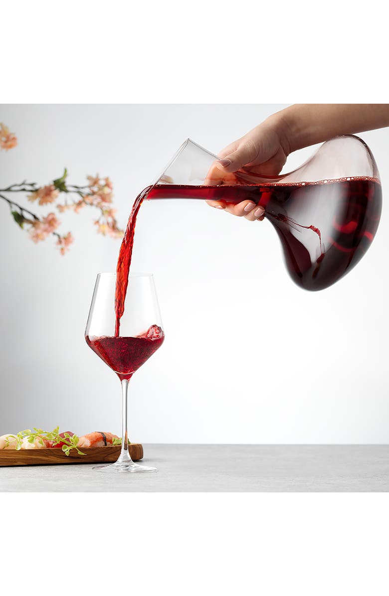 JoyJolt Layla Crystal Red Wine Glasses - Set of 8, Alternate, color, Clear