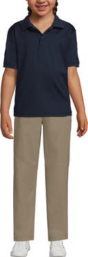 Lands' End School Uniform Kids Short Sleeve Rapid Dry Polo Shirt