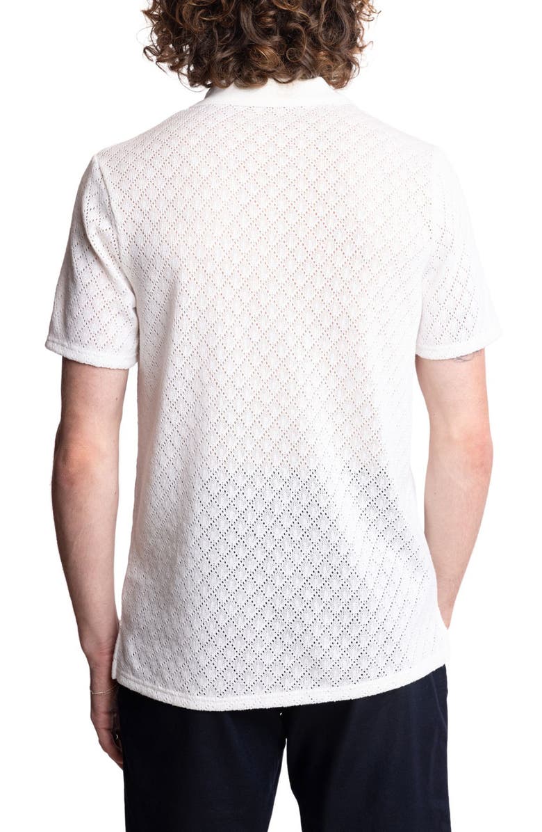 PAISLEY & GRAY Diamond Open Knit Polo, Alternate, color,