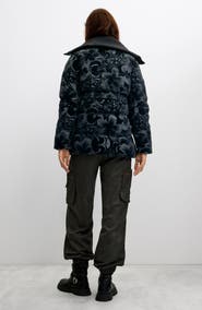 Desigual Floral Quilted Puffer Coat