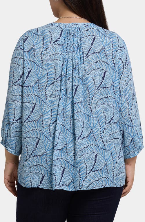Nydj Plus Size Pintuck V-neck Top