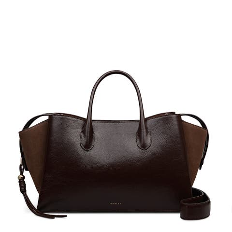 The Romilly Large Ziptop Satchel Bag