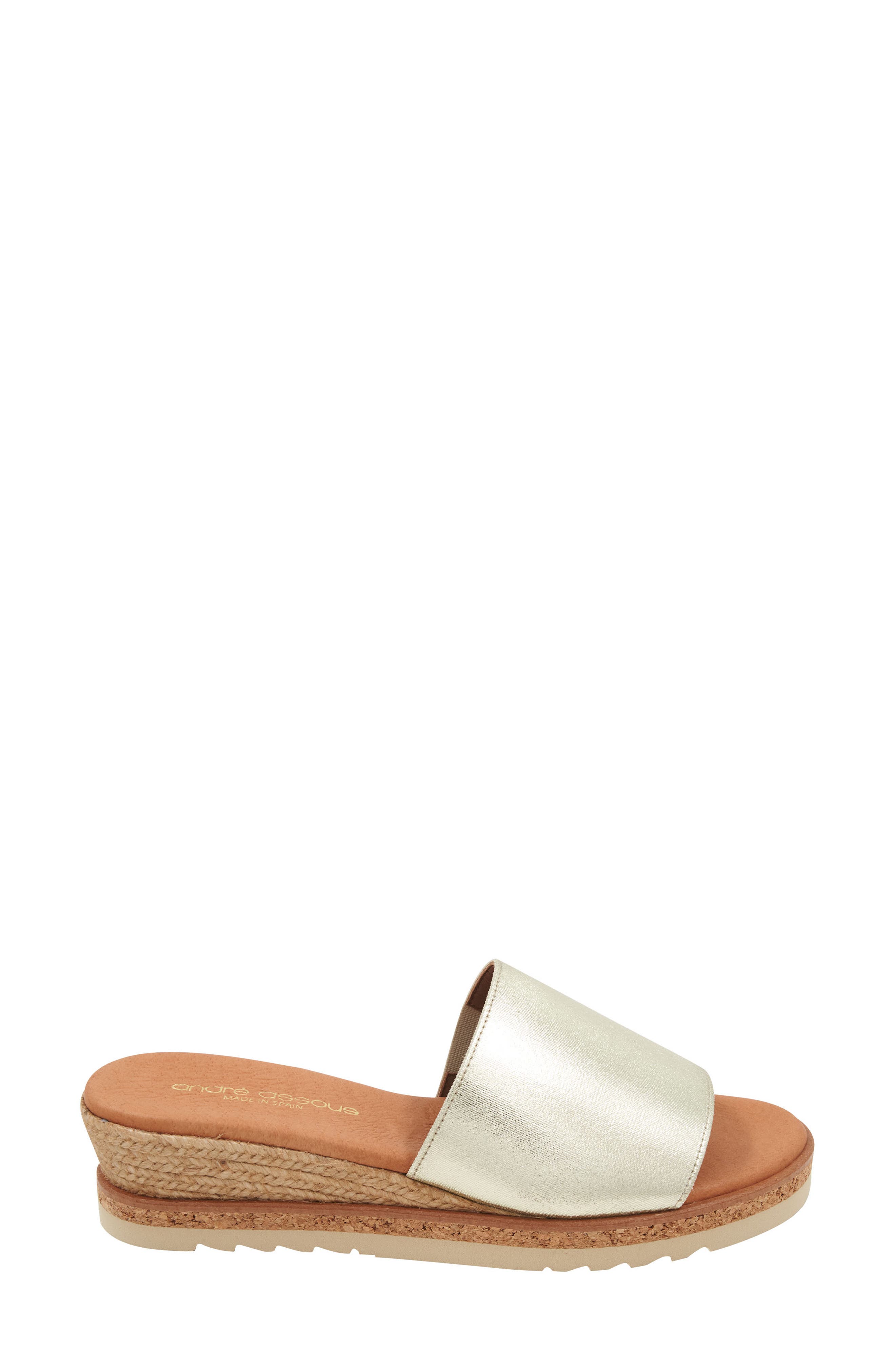 Nessie Platform Wedge Sandal, Alternate, color, PLATINO