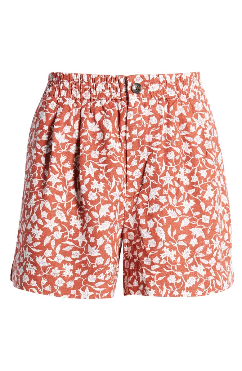Madewell Linen Blend Track Shorts, Alternate, color, 