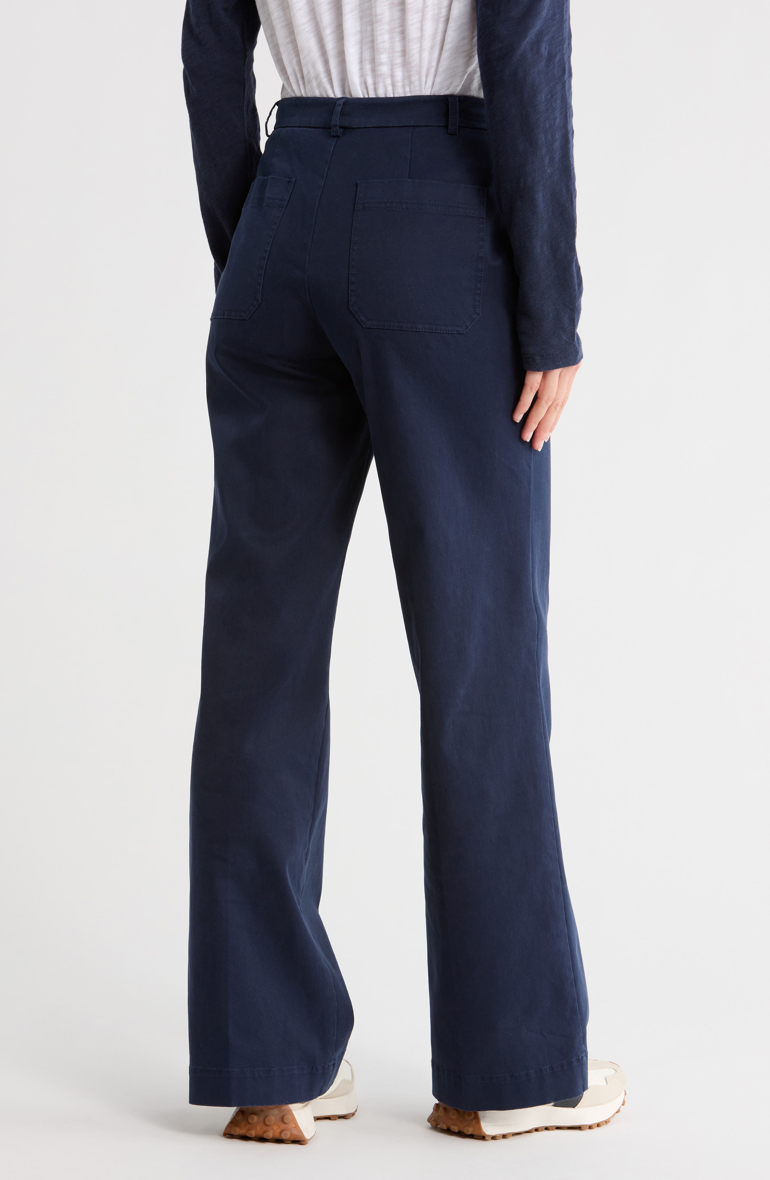 Twill Flare Leg Pants - image 2