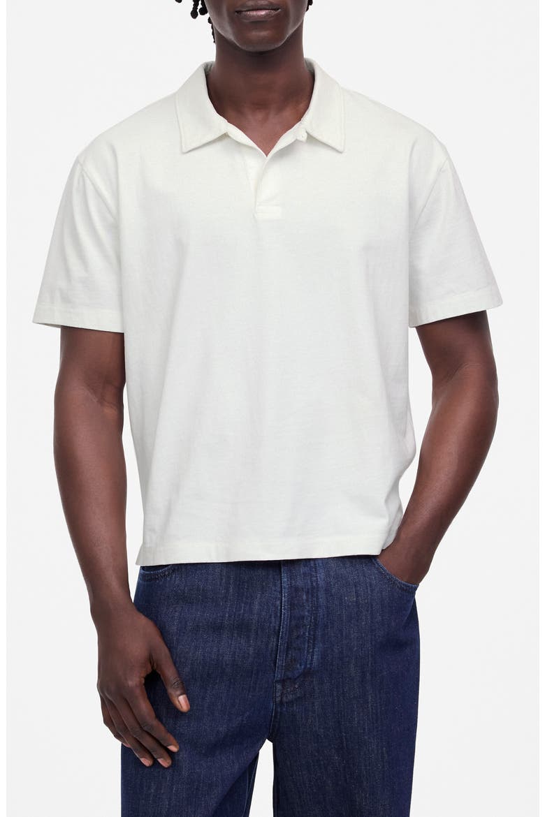 The Vintage Cotton Polo, Main, color, SOFT WHITE